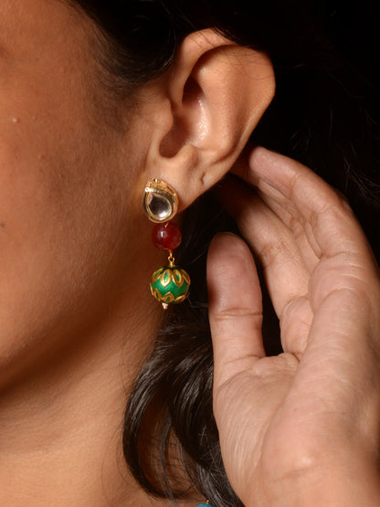 Deepakala Tanjore Necklace & Earrings  set