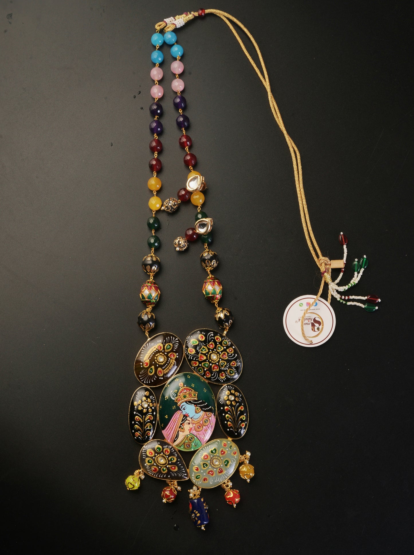 Darmika Tanjore Necklace & Earrings  set