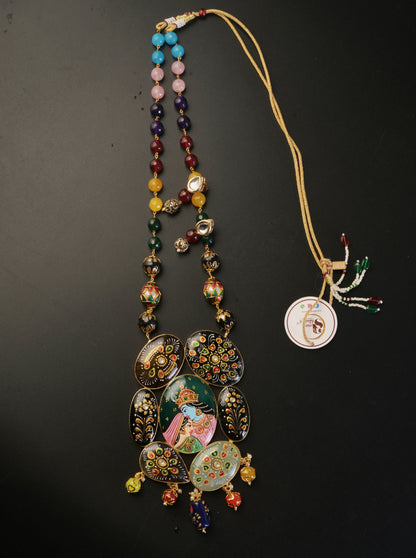 Darmika Tanjore Necklace & Earrings  set