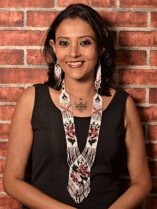 Achima Beads Necklace & Earrings Set