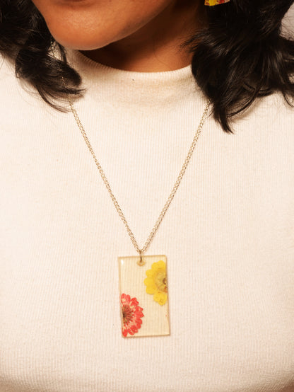 Diana Resin Pendant & Earrings set
