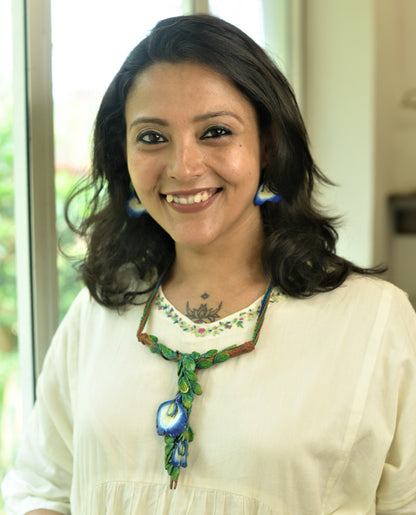 Aparajita Clay Necklace & Earring set