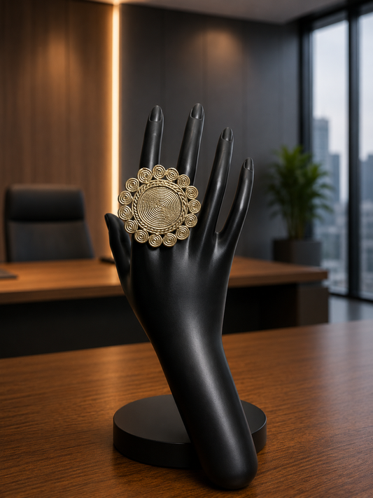 Agrima Dokra Finger Ring
