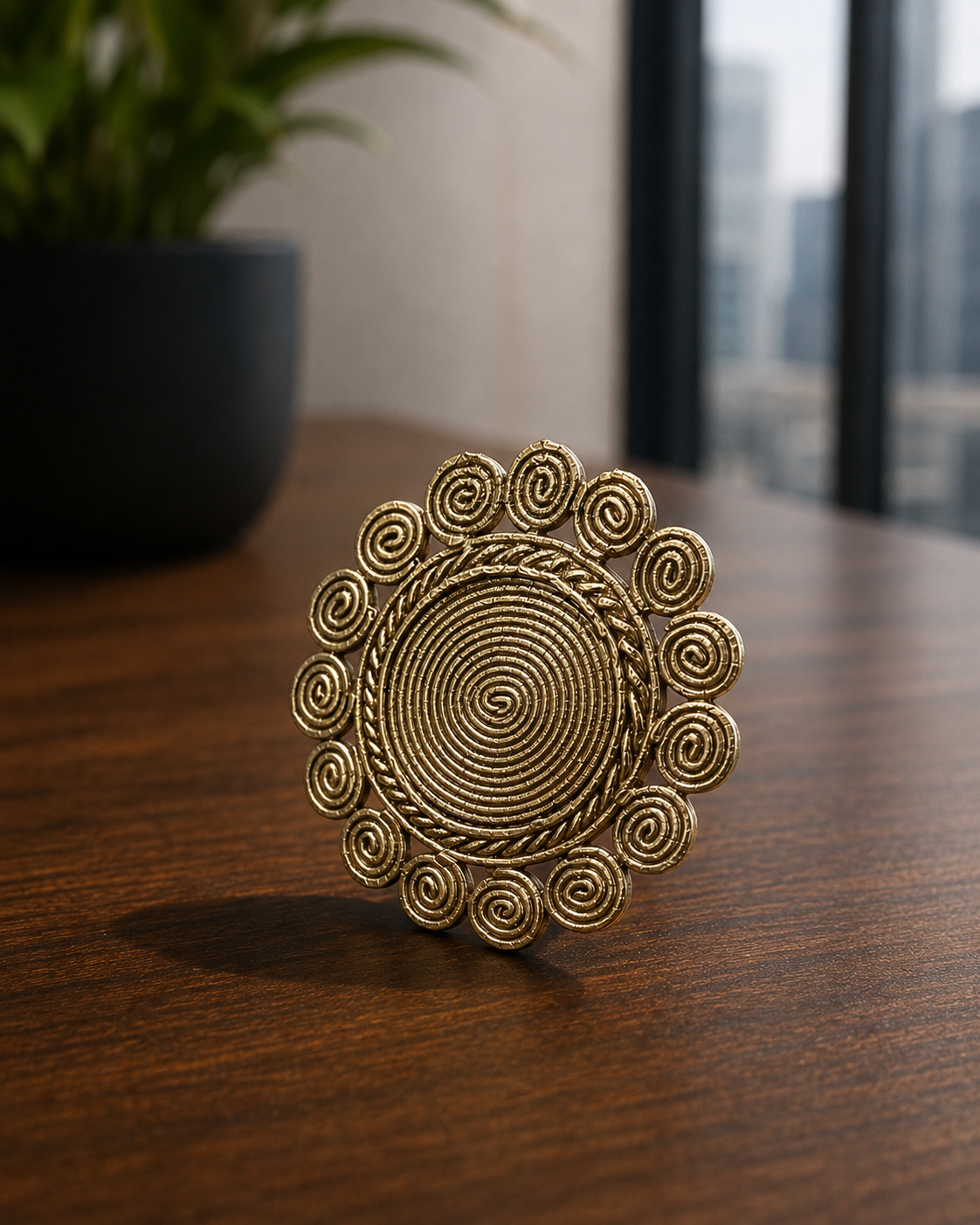 Agrima Dokra Finger Ring