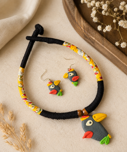 Isla Poly Ceramic Necklace & Earring set