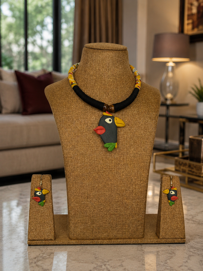 Isla Poly Ceramic Necklace & Earring set
