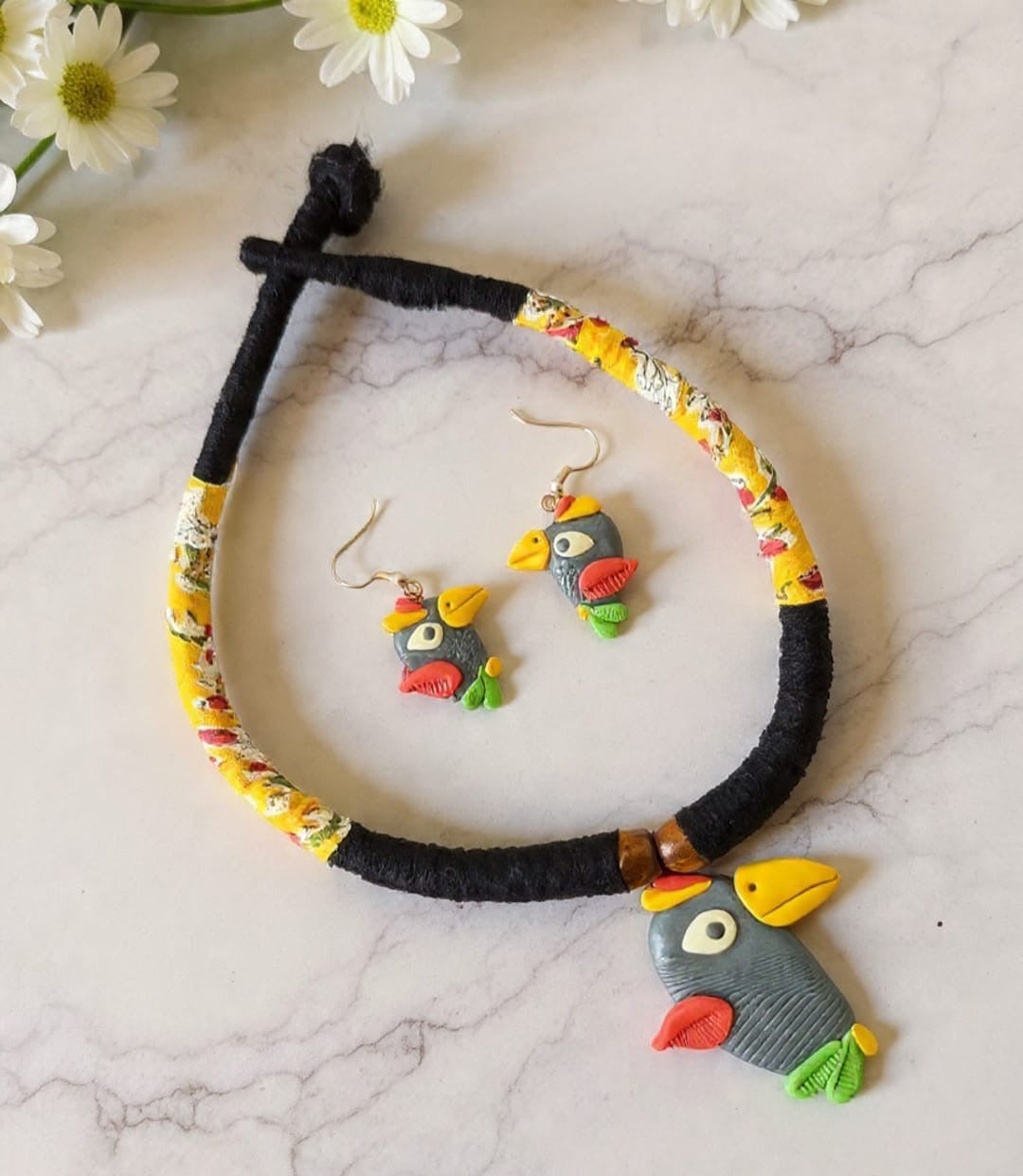 Isla Poly Ceramic Necklace & Earring set