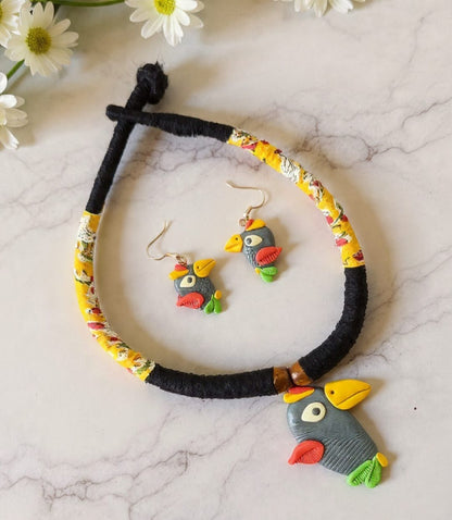 Isla Poly Ceramic Necklace & Earring set
