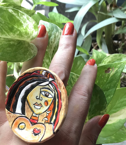 Rima Clay Finger Ring