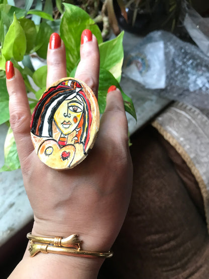 Rima Clay Finger Ring