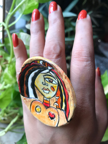 Rima Clay Finger Ring