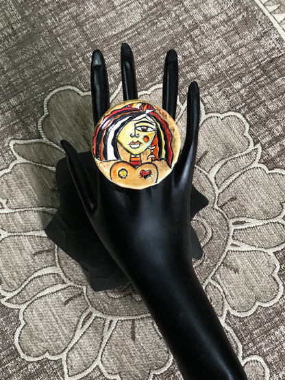 Rima Clay Finger Ring