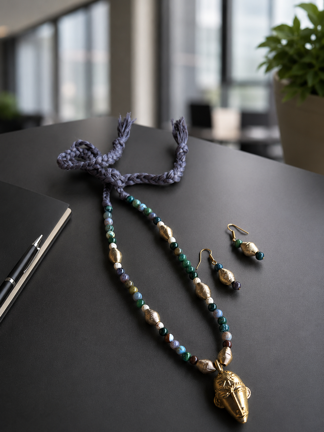 Ishanvi Dokra Tribal Necklace