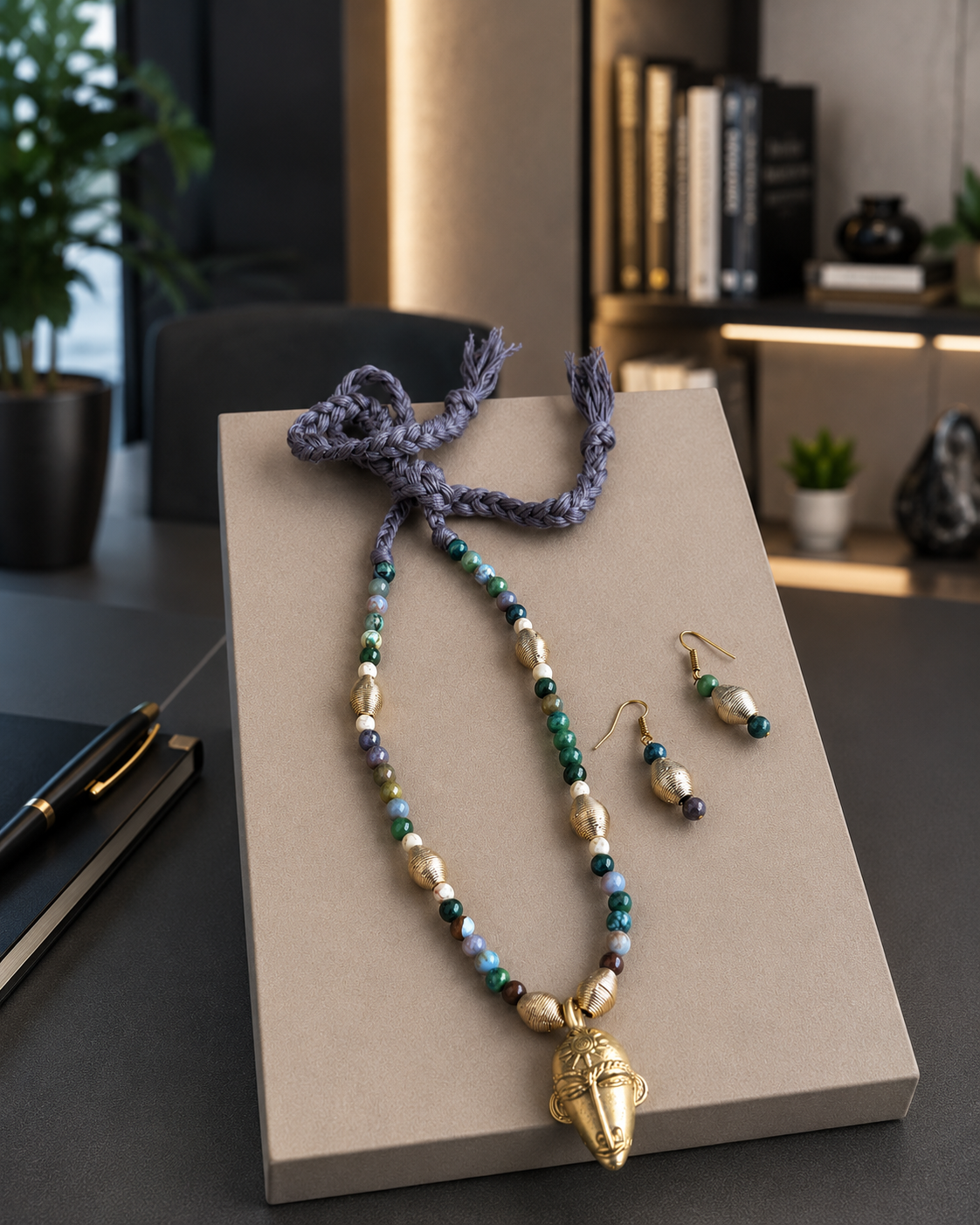 Ishanvi Dokra Tribal Necklace