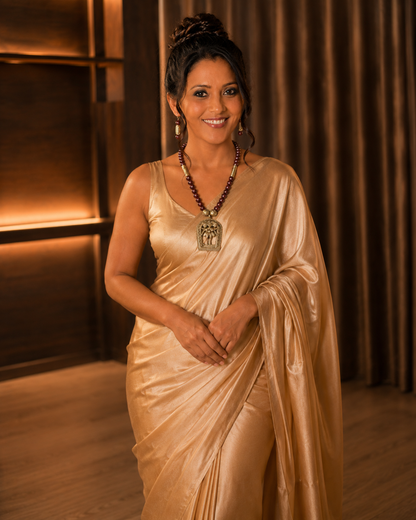 Manya Ganesha Dokra Necklace & Earrings  set