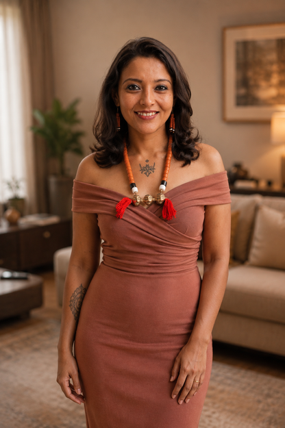 Nina Naga Tribal Necklace & Earrings  set