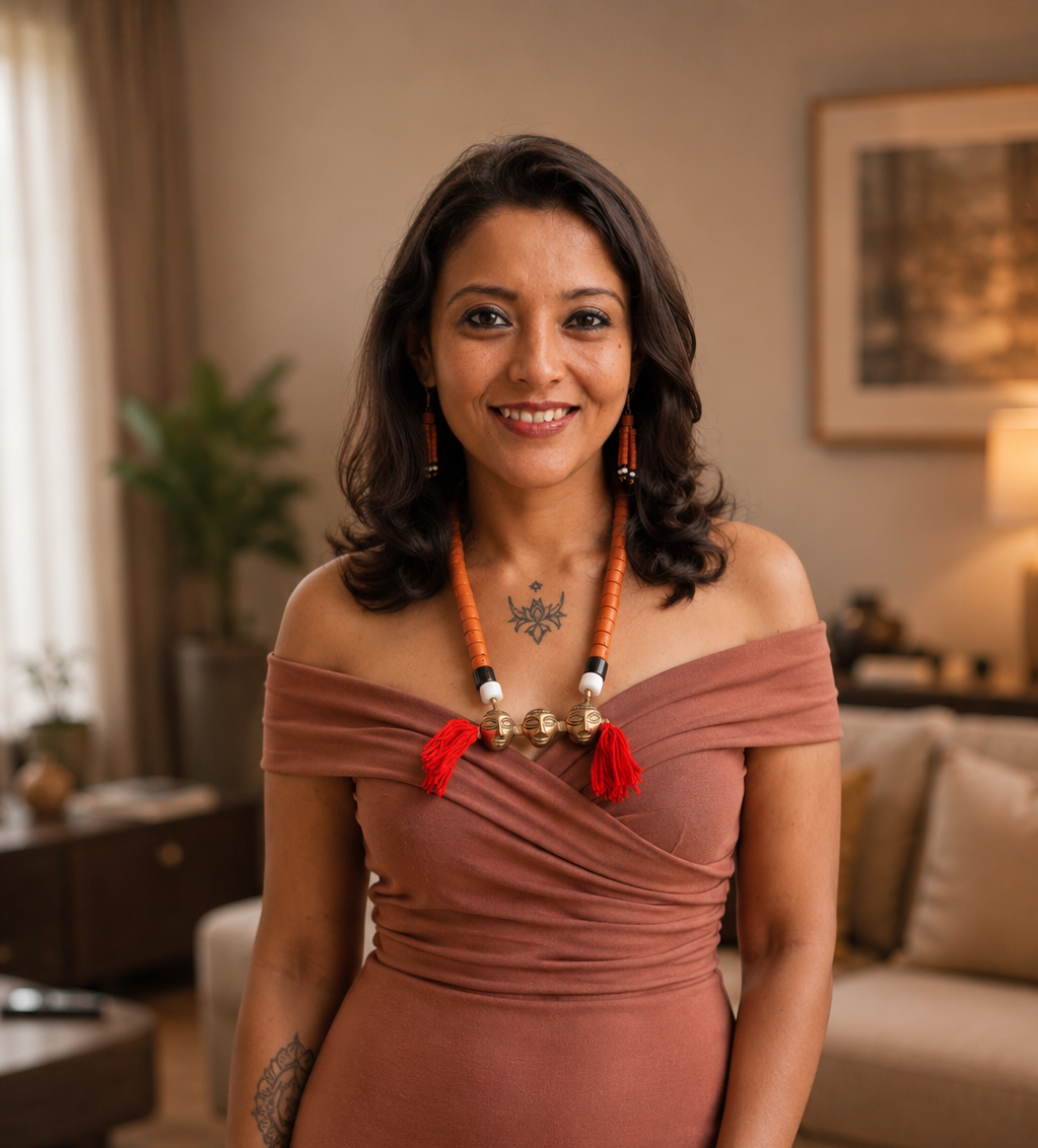 Nina Naga Tribal Necklace & Earrings  set