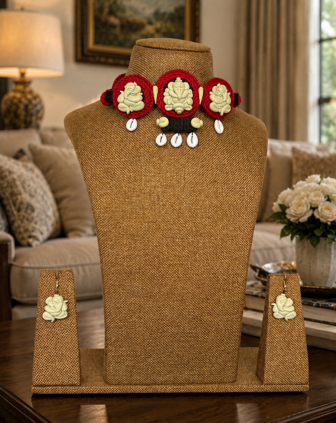 Siddhipriya Poly Ceramic Necklace & Earring set