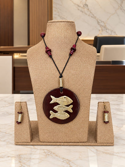 Sedna Dokra Necklace & Earrings Set