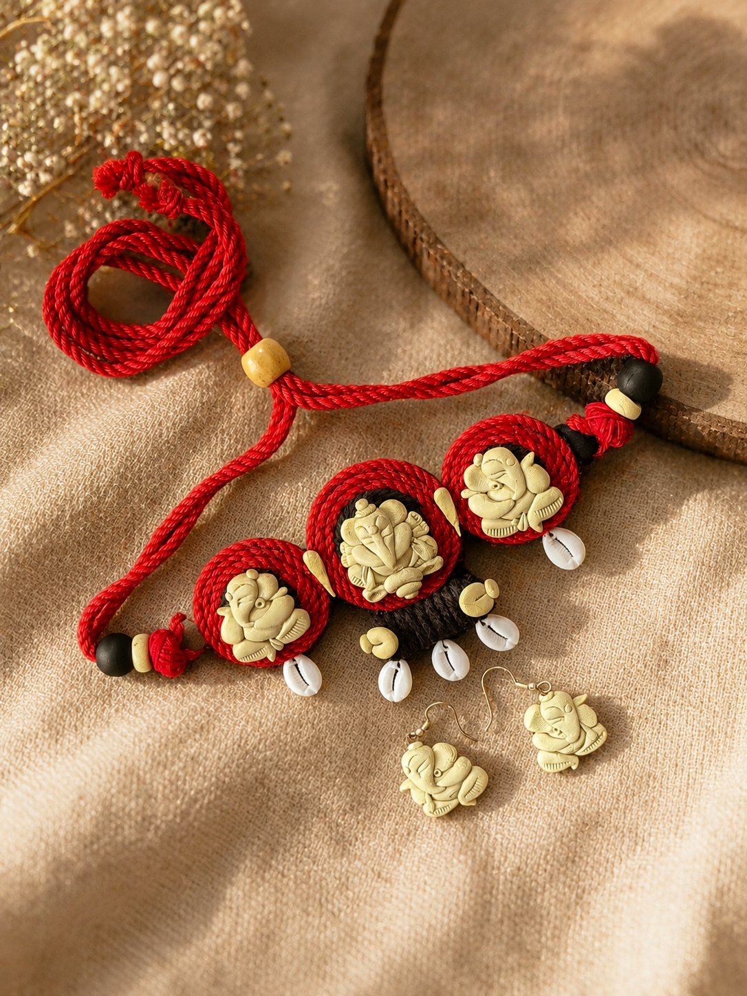 Siddhipriya Poly Ceramic Necklace & Earring set