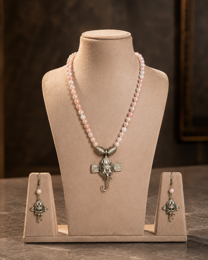 Sarvaya Ganesha Dokra Necklace
