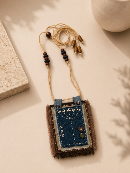Stevie Denim Necklace