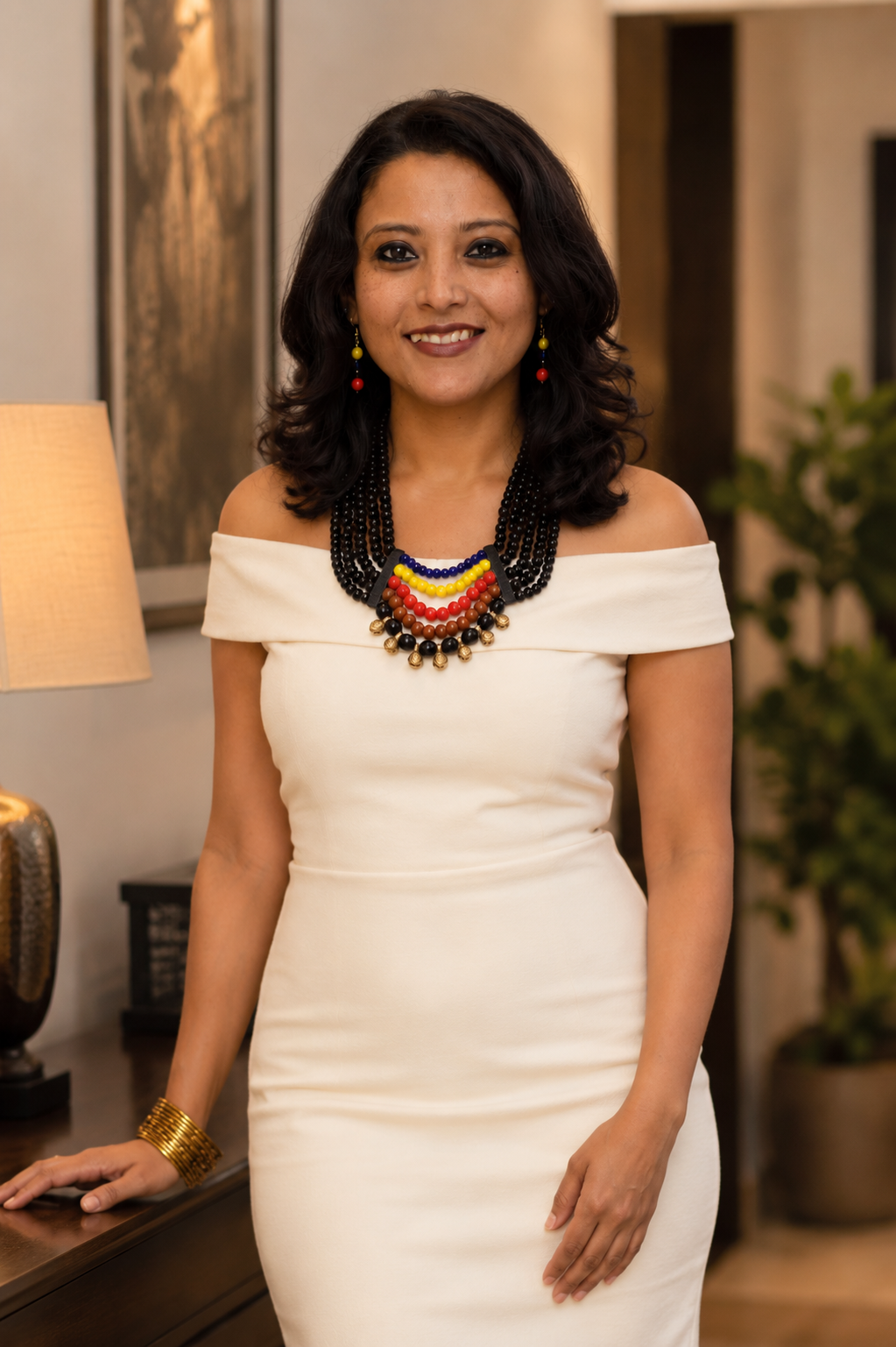 Marilyn Naga Tribal Necklace & Earrings  set