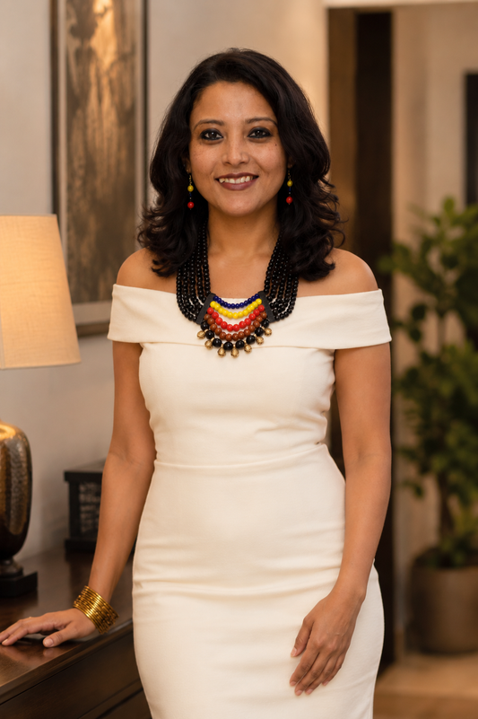 Marilyn Naga Tribal Necklace & Earrings  set