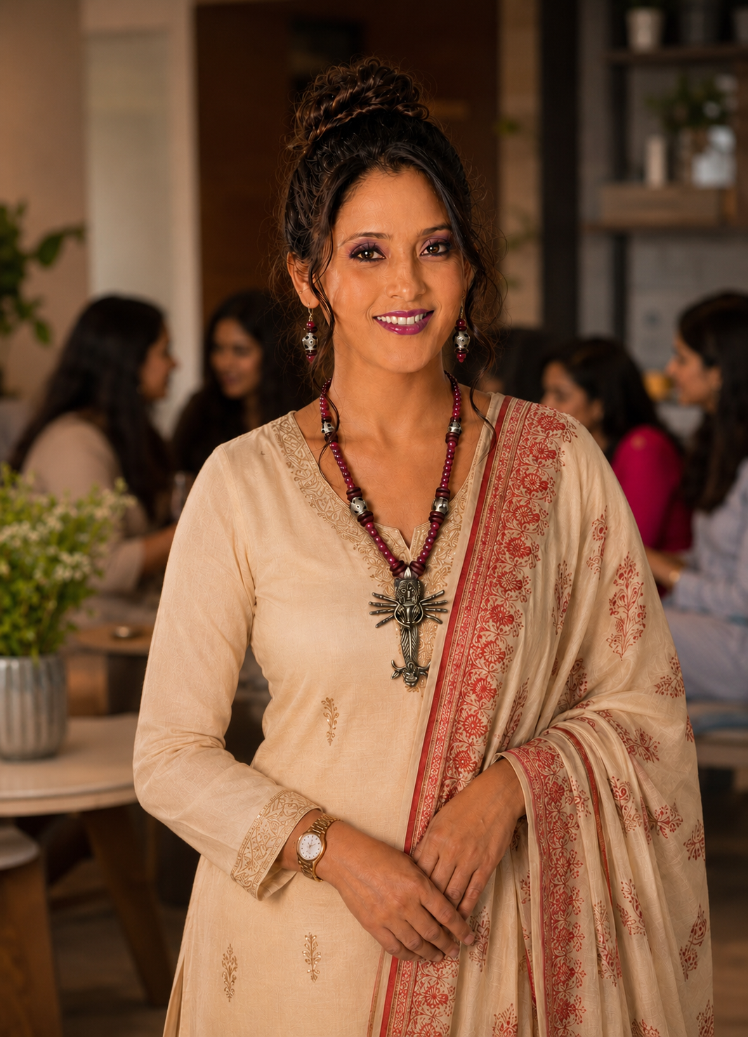 Vama Durga Dokra Necklace