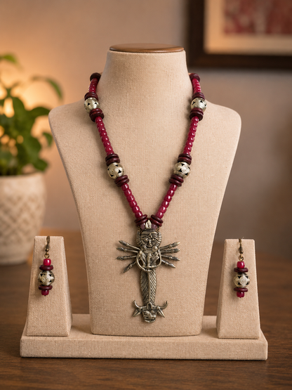 Vama Durga Dokra Necklace
