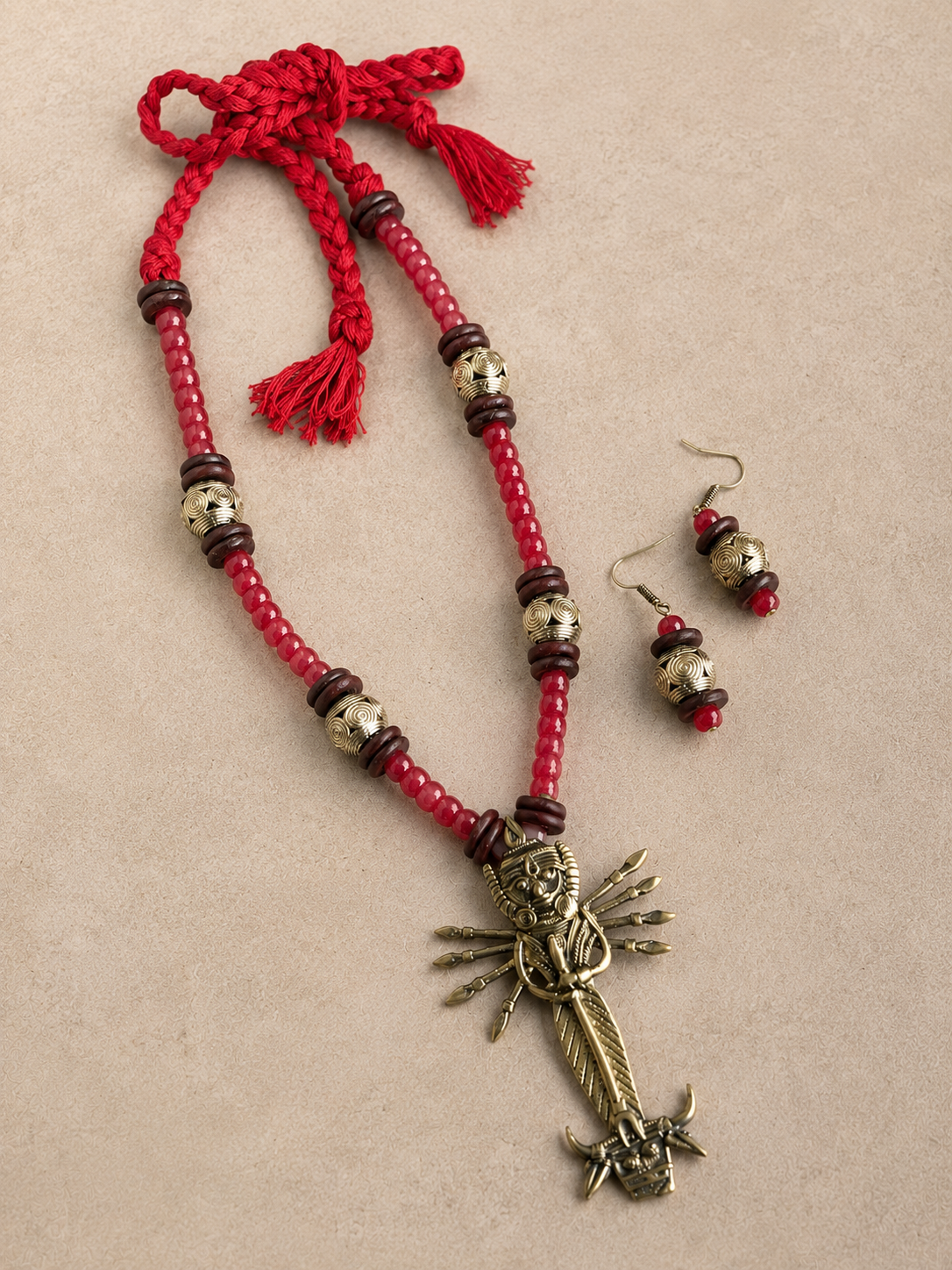 Vama Durga Dokra Necklace