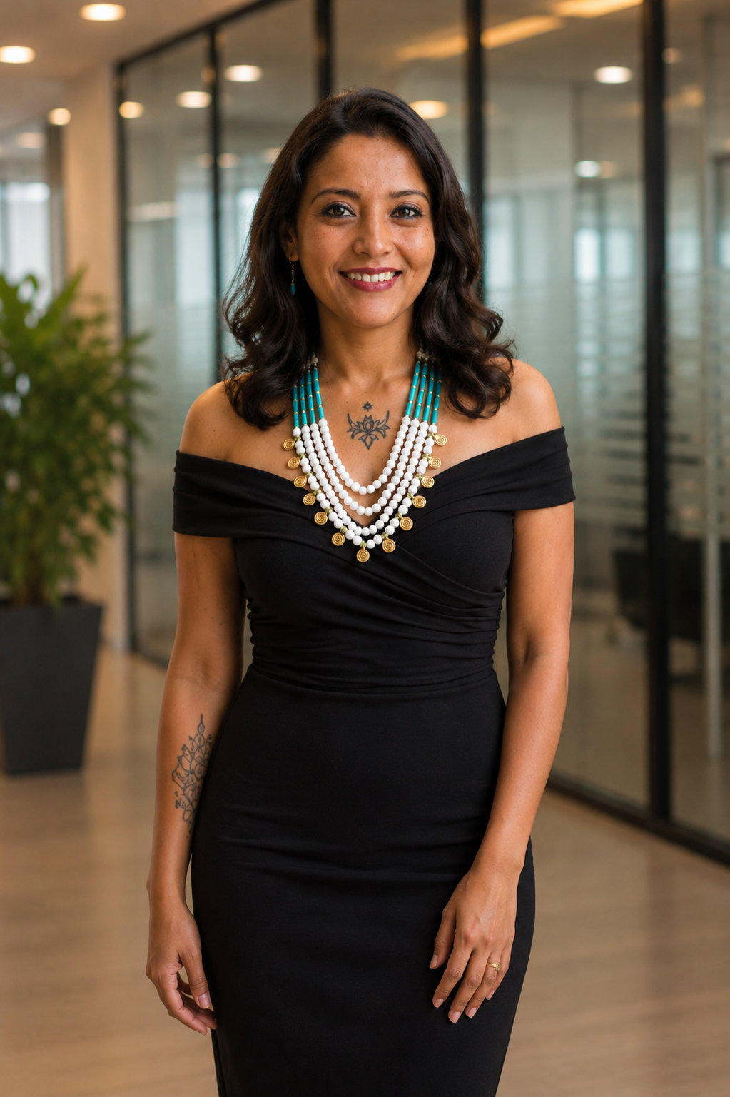 Samantha Naga Necklace & Earrings  set