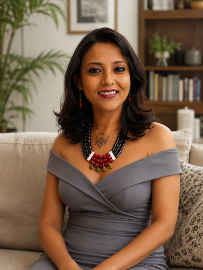 Audrey Naga Tribal Necklace & Earrings  set